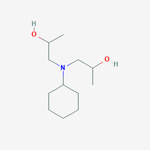 molecular formula C12H25NO2 B076192 1-[Cyclohexyl(2-hydroxypropyl)amino]propan-2-ol CAS No. 14548-72-2