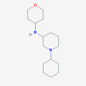 molecular formula C16H30N2O B7619301 1-cyclohexyl-N-(oxan-4-yl)piperidin-3-amine 