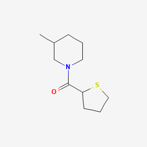 molecular formula C11H19NOS B7619706 (3-Methylpiperidin-1-yl)-(thiolan-2-yl)methanone 
