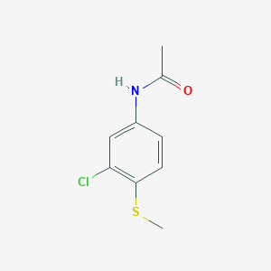 molecular formula C9H10ClNOS B7619817 N-(3-chloro-4-methylsulfanylphenyl)acetamide 