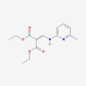 molecular formula C14H18N2O4 B076199 Diethyl (6-methyl-2-pyridylaminomethylene)malonate CAS No. 13250-95-8