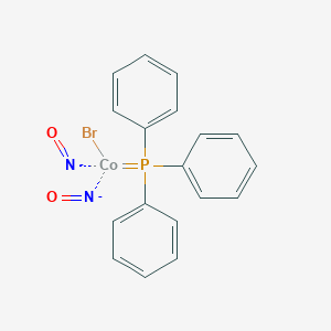molecular formula C18H15BrCoN2O2P-2 B076201 Triphenylphosphinecobalt dinitrosyl bromide CAS No. 14318-88-8
