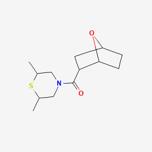 molecular formula C13H21NO2S B7620135 (2,6-Dimethylthiomorpholin-4-yl)-(7-oxabicyclo[2.2.1]heptan-2-yl)methanone 