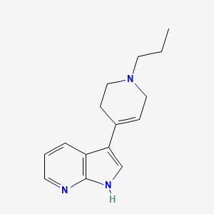 molecular formula C15H19N3 B7620420 3-(1-propyl-3,6-dihydro-2H-pyridin-4-yl)-1H-pyrrolo[2,3-b]pyridine 