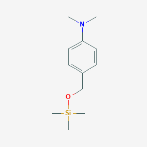 molecular formula C12H21NOSi B076217 N,N-dimethyl-4-(trimethylsilyloxymethyl)aniline CAS No. 14629-54-0