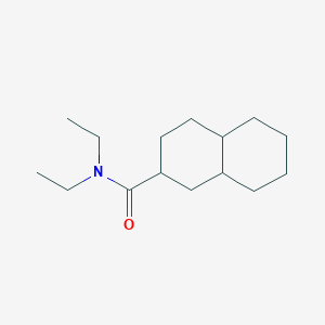 molecular formula C15H27NO B7621734 N,N-diethyl-1,2,3,4,4a,5,6,7,8,8a-decahydronaphthalene-2-carboxamide 