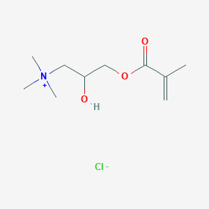 molecular formula C10H20ClNO3 B076220 (2-Hydroxy-3-methacryloxypropyl)trimethylammonium chloride CAS No. 13052-11-4