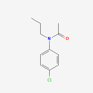 molecular formula C11H14ClNO B7622162 N-(4-Chlorophenyl)-N-propylacetamide 