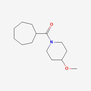 molecular formula C14H25NO2 B7622499 Cycloheptyl-(4-methoxypiperidin-1-yl)methanone 