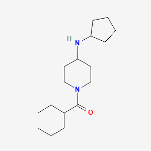 molecular formula C17H30N2O B7623171 Cyclohexyl-[4-(cyclopentylamino)piperidin-1-yl]methanone 