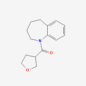 molecular formula C15H19NO2 B7623286 Oxolan-3-yl(2,3,4,5-tetrahydro-1-benzazepin-1-yl)methanone 
