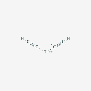 molecular formula C4H2Ti B076234 Titanium tetracarbide CAS No. 12547-96-5