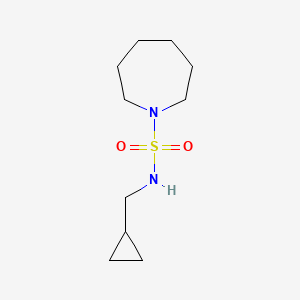 molecular formula C10H20N2O2S B7624052 N-(cyclopropylmethyl)azepane-1-sulfonamide 