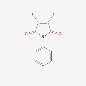 molecular formula C10H5I2NO2 B076242 3,4-Diiodo-1-phenyl-1H-pyrrole-2,5-dione CAS No. 15051-40-8