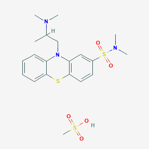 molecular formula C20H29N3O5S3 B076246 Dimethothiazine mesylate CAS No. 13115-40-7