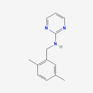 molecular formula C13H15N3 B7624822 N-[(2,5-dimethylphenyl)methyl]pyrimidin-2-amine 