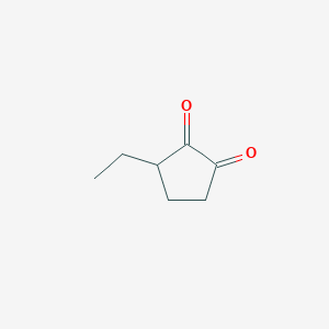 molecular formula C7H10O2 B076254 3-Ethylcyclopentane-1,2-dione CAS No. 13494-08-1