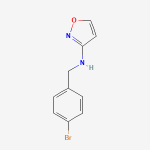 molecular formula C10H9BrN2O B7625578 N-[(4-bromophenyl)methyl]-1,2-oxazol-3-amine 