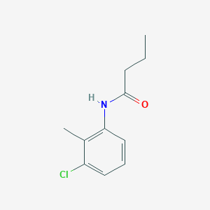 molecular formula C11H14ClNO B7625651 N-(3-chloro-2-methylphenyl)butanamide 