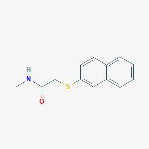 molecular formula C13H13NOS B7625885 N-methyl-2-naphthalen-2-ylsulfanylacetamide 