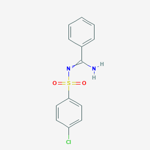 molecular formula C13H11ClN2O2S B076259 N'-(4-chlorophenyl)sulfonylbenzenecarboximidamide CAS No. 14067-79-9