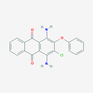 molecular formula C20H13ClN2O3 B076261 1,4-Diamino-2-chloro-3-phenoxyanthracene-9,10-dione CAS No. 12223-77-7