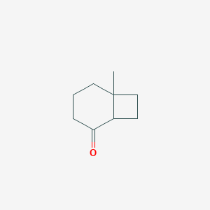 molecular formula C9H14O B076264 6-Methylbicyclo[4.2.0]octan-2-one CAS No. 13404-66-5
