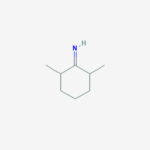 molecular formula C8H15N B076266 Cyclohexanimine, 2,6-dimethyl- CAS No. 13652-33-0