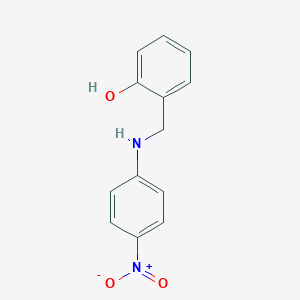 molecular formula C13H12N2O3 B076271 2-[(4-Nitroanilino)methyl]phenol CAS No. 13159-73-4