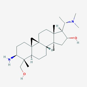 molecular formula C26H46N2O2 B076275 Cyclobuxidine F CAS No. 14155-69-2