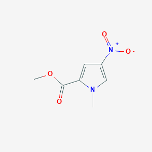 molecular formula C7H8N2O4 B076278 methyl 1-methyl-4-nitro-1H-pyrrole-2-carboxylate CAS No. 13138-76-6