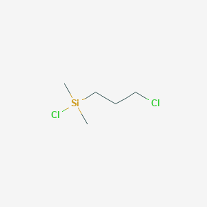 molecular formula C5H12Cl2Si B076282 Chloro(3-chloropropyl)dimethylsilane CAS No. 10605-40-0