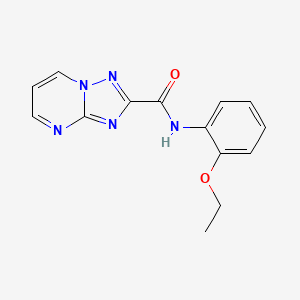 molecular formula C14H13N5O2 B7628251 N-(2-ethoxyphenyl)-[1,2,4]triazolo[1,5-a]pyrimidine-2-carboxamide 