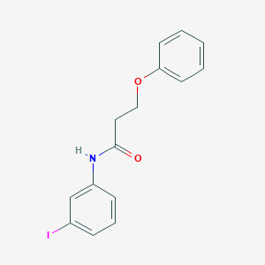 molecular formula C15H14INO2 B7628358 N-(3-iodophenyl)-3-phenoxypropanamide 
