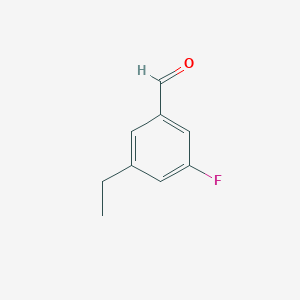 molecular formula C9H9FO B7628678 3-Ethyl-5-fluorobenzaldehyde 
