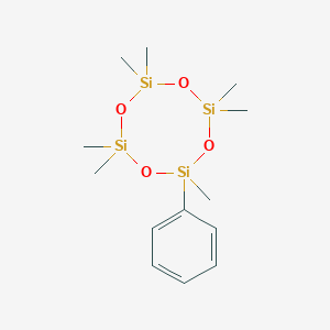 molecular formula C13H26O4Si4 B076304 Cyclotetrasiloxane, heptamethylphenyl- CAS No. 10448-09-6