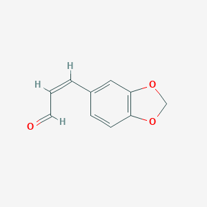 molecular formula C10H8O3 B076322 3-(3,4-Methylenedioxyphenyl)propenal CAS No. 14756-00-4