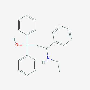 molecular formula C23H25NO B076323 3-(Ethylamino)-1,1,3-triphenyl-1-propanol CAS No. 13451-93-9