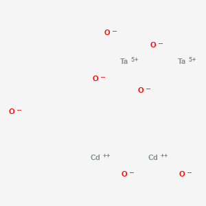 molecular formula Cd(TaO3)2<br>Cd2O7Ta2 B076324 Cadmium tantalum oxide (CdTa2O6) CAS No. 12292-07-8