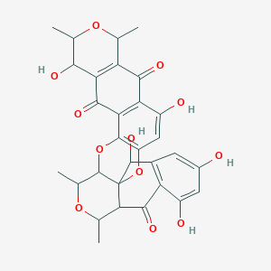 molecular formula C30H28O12 B076330 Rhododactynaphin-jc-1 CAS No. 15039-66-4