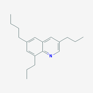 6-Butyl-3,8-dipropylquinoline