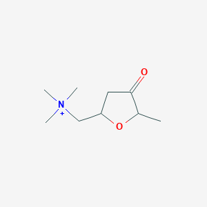 molecular formula C9H18NO2+ B076360 Muscarone CAS No. 13552-60-8
