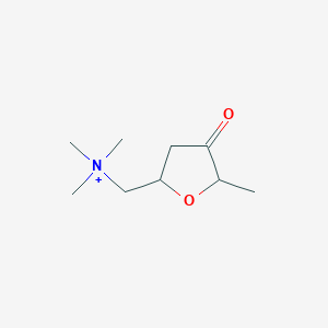 molecular formula C9H18NO2+ B076360 Allomuscarone CAS No. 13552-60-8