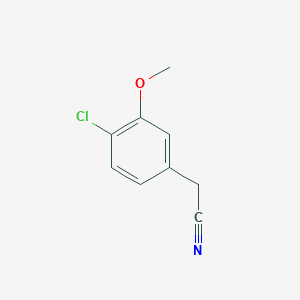 molecular formula C9H8ClNO B076361 2-(4-Chloro-3-methoxyphenyl)acetonitrile CAS No. 13726-21-1