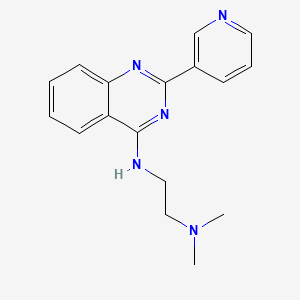 molecular formula C17H19N5 B7636453 N-[2-(dimethylamino)ethyl]-N-[2-(3-pyridyl)-4-quinazolinyl]amine 