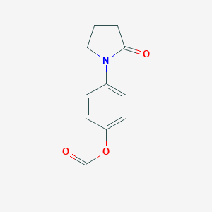 molecular formula C12H13NO3 B076367 1-(p-Hydroxyphenyl)-2-pyrrolidinone acetate CAS No. 14053-16-8