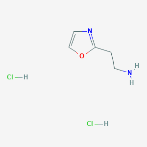 molecular formula C5H10Cl2N2O B7637087 2-(1,3-Oxazol-2-yl)ethan-1-amine dihydrochloride 