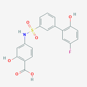 molecular formula C19H14FNO6S B7637268 KAN0438241 