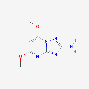 molecular formula C7H9N5O2 B076379 5,7-Dimethoxy-[1,2,4]triazolo[1,5-a]pyrimidin-2-amine CAS No. 13223-43-3