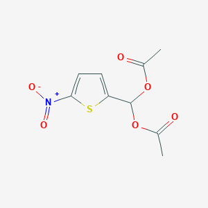 molecular formula C9H9NO6S B076380 5-Nitrothiophen-2-ylmethylene diacetate CAS No. 14289-24-8